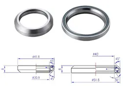 Laakeri BBB 41.8mm 45°X45° 48.9mm 36°X45° 2 Kpl