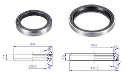 Lager BBB 41.0 mm 36° x 45°/51.8 mm 36° x 45° 1 set