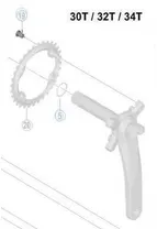 Drevbultset Shimano FC-M8000 M8 x 11.4 mm 4 St