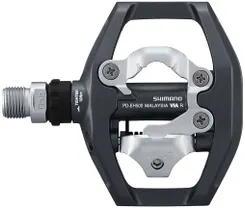 Cykelpedaler Shimano PD-EH500 mörkgrå inkl. pedalklossar