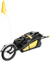 Kuljetusvaunu Topeak Journey TX Sis&auml;lt&auml;&auml; kuivapussin.