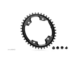Drev absoluteBlack &Oslash;110 mm BCD (Shimano Asymmetric) 1x10/11/12-Speed Oval NW Alu 40T svart