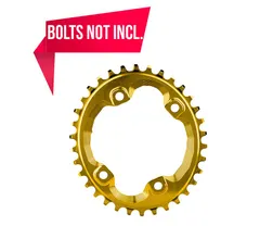 Drev absoluteBlack &Oslash;96 mm BCD 1x10/11/12-Speed Oval NW M8000/M7000 Alu 30T Gold