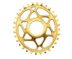 Drev absoluteBlack DM 3 mm Offset 1x10/11/12-Speed Oval NW Cinch BOOST Alu 28T Gold