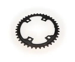 Drev absoluteBlack &Oslash;110 mm BCD (Shimano Asymmetric) 2x10/11-Speed Oval 9100/8000 Alu 39T svart