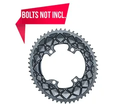 Drev absoluteBlack &Oslash;110 mm BCD (Shimano Asymmetric) 2x10/11-Speed Oval 9100/8000 Alu 50T gr&aring;