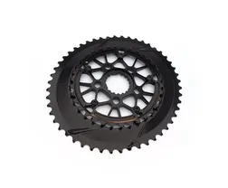 Drev absoluteBlack DM 0 mm Offset 2x11-Speed Oval Cannondale Alu 50/34T svart