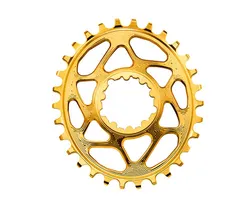 Drev absoluteBlack DM 3 mm Offset 1x10/11/12-Speed Oval NW BOOST SRAM Alu 28T Gold