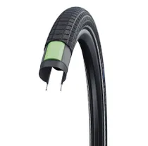 Cykeld&auml;ck Schwalbe Big Ben Plus ADDIX DD GreenGuard 55-406 (20x2.15") Svart/Reflex