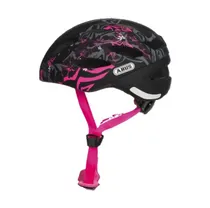 Cykelhj&auml;lm ABUS Lane-U Maori svart/rosa