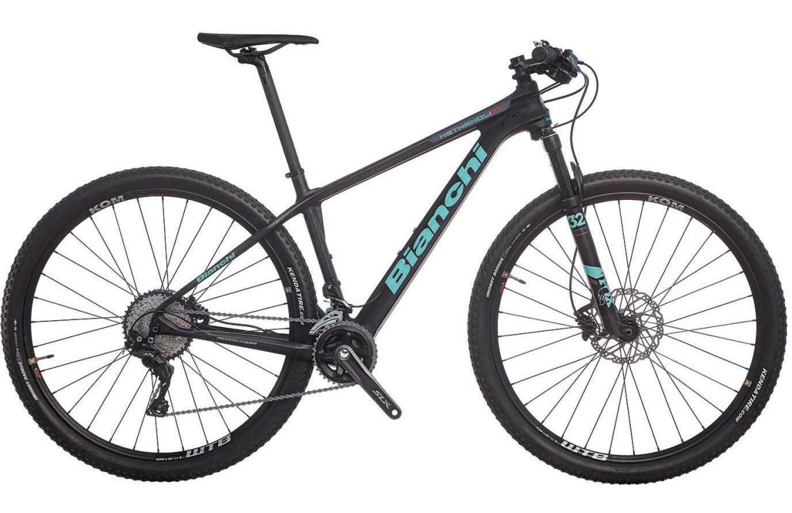Bianchi Methanol 9.3 Sx Xt SLX 2 x 11 matt svart grafit Cross Country Mountainbikes MTB Cyklar