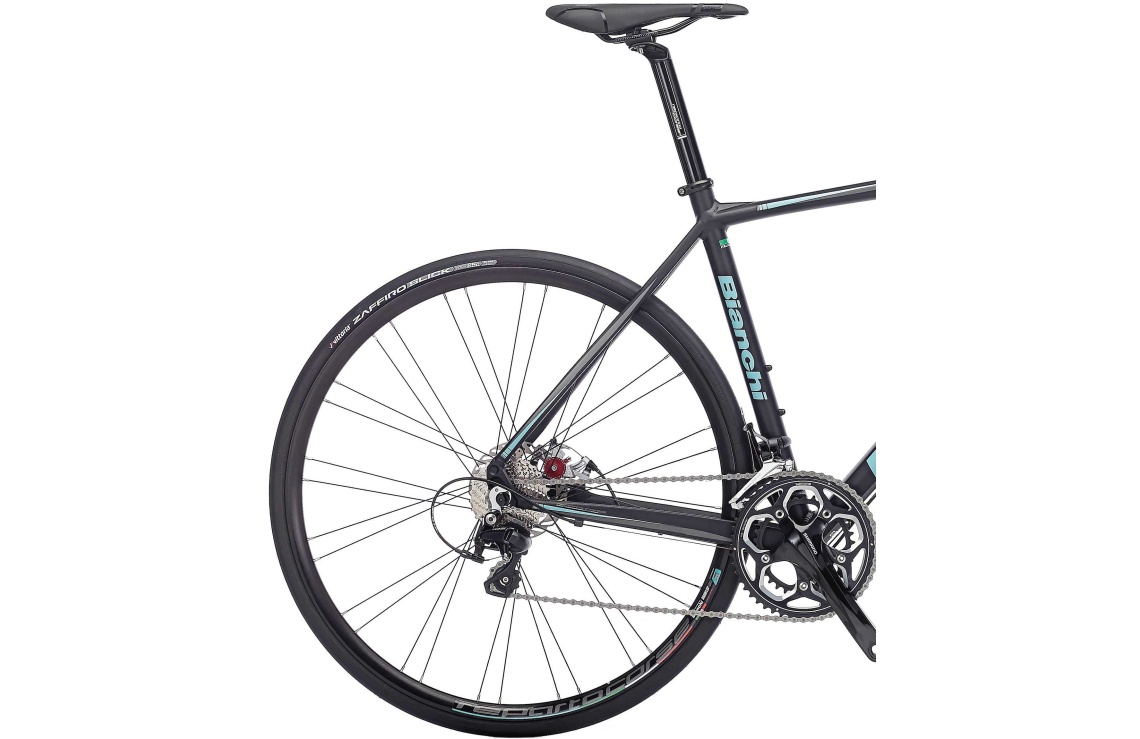 Bianchi Impulso Disc 105 matt svart Celeste Racercyklar Racer Cross Triathlon Cyklar