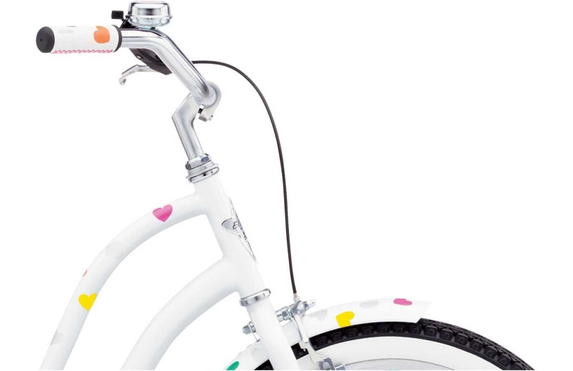 Electra Heartchya 3I 20 3 vaxlad vit Cruisers Barncyklar Cyklar