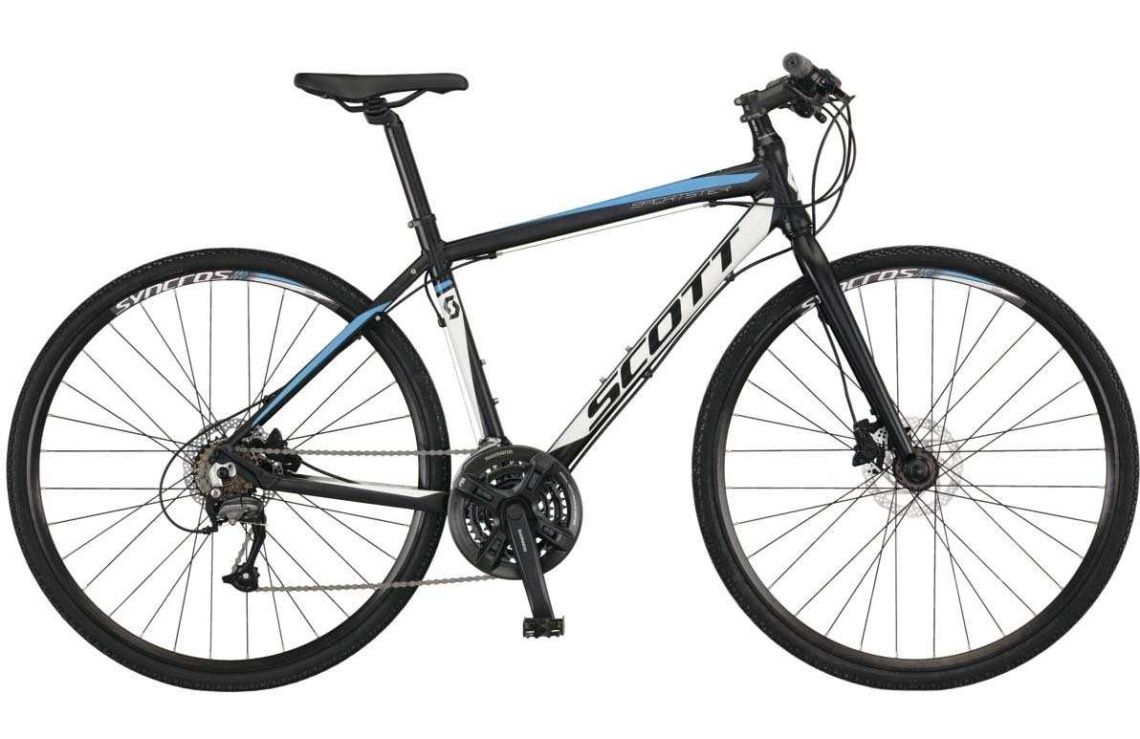 Scott Sportster Tour svart bla Crosshybrid Hybridcyklar Cyklar