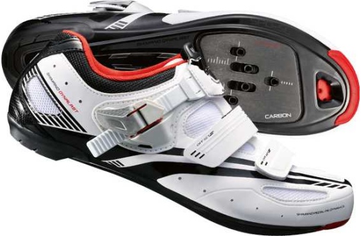 Shimano Racer R107 vit svart 44 Herrcykelskor Cykelskor Klader Hjalmar Skor