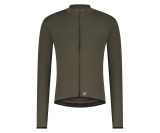 Cykeltröja Shimano Herr Vertex Thermal LS Jersey Mörkgrön