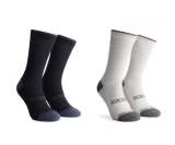 Cykelstrumpor Rogelli Wool 2-pack Unisex Blå/Grå