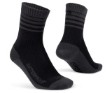 Strumpor GripGrab Waterproof Merino Thermal svart/grå