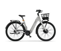 Elcykel Ecoride Ambassador 4 Framhjulsmotor Fotbroms White