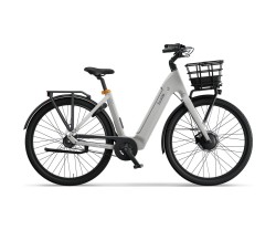 Elcykel Ecoride Ambassador 4 Framhjulsmotor Remdrift Fotbroms White