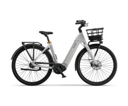 Elcykel Ecoride Ambassador 4 Mittmotor Remdrift Fotbroms White