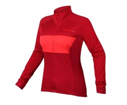 Tröja Endura FS260-Pro Jetstream L/S Jersey II Dam RustRed