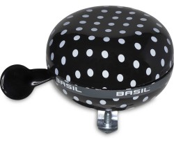 Soittokello Basil Polkadot Big Bell musta/valkoinen