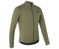 Cykeltröja Gripgrab Gravelin Merinotech Thermal Long Sleeve grön