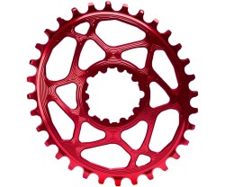 Drev AbsoluteBlack Oval Race Face Cinch 9-12 växlar 28T röd