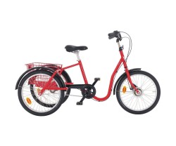 Trehjuling Skeppshult S3 20 3-växlar Innerligt Röd Metallic