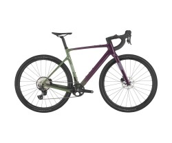 Gravelbike Scott Addict Gravel 40 Olivine Green/Blackberry Purple