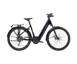 Elcykel Trek Verve+ 4 Lowstep 725wh Dam Blå