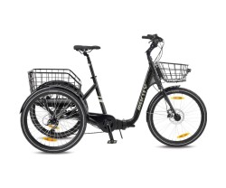 Trehjulig Elcykel Monty Rocket 24 Svart/Koppar