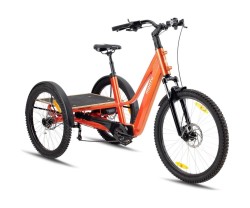 Trehjulig Elcykel Monty Rocket XC 24/26 Orange/Vit