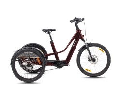Trehjulig Elcykel Monty Rocket XC 24/26 Lila/Vit