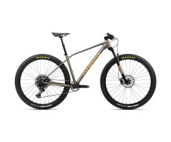 Hardtail MTB Orbea ALMA H11 Taupe Brown Matt/Mango Gloss