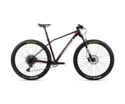 Hardtail MTB Orbea ALMA H11 Metallic Dark Red-Chic White Gloss