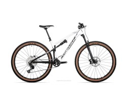 Heldämpad MTB Rock Machine Blizzard XCM 70-29 Blank Vit/Svart/Silver