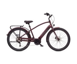 Elcykel Cruiser Electra Townie Path Go! 10D Herr mattröd