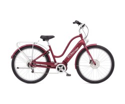 Elcykel Cruiser Electra Townie Path Go! 5i dam mattröd