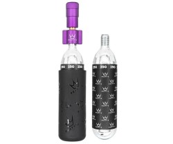 CO2-pumppu Peaty's Holeshot CO2 Tyre Inflator Kit 2 x 25g Purple
