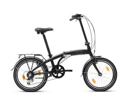 Hopfällbar Cykel Kronan Permis U6 20" 6-växlad svart