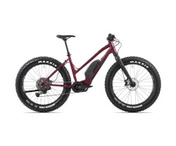 Fatbike Sähköpyörä Rock Machine Vyöry e70 S Easy Entry Dark Crimson