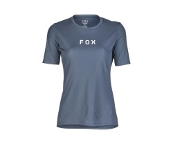 Pyöräilypaita Fox W Ranger SS Wordmark harmaa