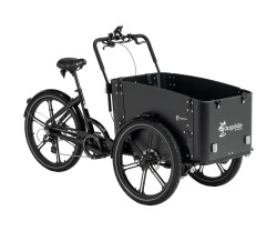 Tavarapyörä Cargobike DeLight Musta
