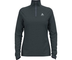 Naisten juoksupaita Odlo Mid Layer 1/2 Zip Run Easy Warm Womens India Ink Melange