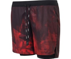 Naisten juoksuhousut USWE Dimma Trail Running Shorts Womens Flame Red