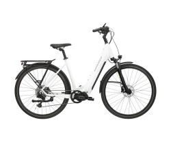 Elcykel hybrid Kross Trans Hybrid LS 5.0 Uni White/Silver