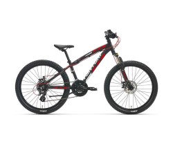 Barncykel Tunturi Havoc Matt Black/Red/White