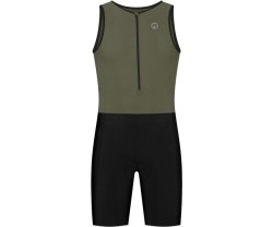Triathlondräkt Rogelli Florida Triathlon Suit Black/Army Green